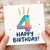 4th Birthday Card, Happy Birthday Candle Design