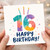 16th Birthday Card, Happy Birthday Card for 16 Year Old