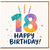 18th Birthday Card, Happy 18th Birthday Card