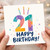 21st Birthday Card