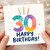 30th Birthday Card, Happy 30th Birthday Card