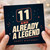 11th Birthday Card, Already A Legend Happy Birthday Card