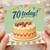 70th Birthday Card, 70 Today Birthday Cake Design
