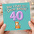 40th Birthday Card, Cute Cat Purr - fect Special Birthday Card