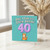 40th Birthday Card, Cute Cat Purr - fect Special Birthday Card