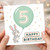5th Birthday Card Cute Bunny Balloon Happy Birthday Card