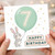 7th Birthday Card, Cute Bunny Happy Birthday Card