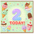 2nd Birthday Card, Cute Ice Cream Today Design