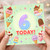6th Birthday Card, Cute Ice Cream Today Card