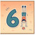 6th Birthday Card for Boy, Funny Child Handstand Number 6 Card