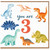 3rd Birthday Card, Cute Dinosaur You Are 3 Card