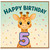 5th Birthday Card, Cute Giraffe Happy Birthday Card