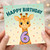 6th Birthday Card, Cute Giraffe Happy Birthday Card