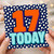 17th Birthday Card, 17 Today Birthday Card
