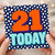 21st Birthday Card, 21 Today Birthday Card