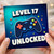 17th Birthday Card, Level 17 Unlocked Gaming Card