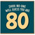 80th Birthday Card