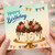 16th Birthday Card, Happy Birthday Cake and Chocolates Design