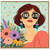 70th Birthday Card for Her, Fab at 70 Floral Sunglasses Card