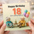 18th Birthday Card Funny Happy Birthday Card with Humorous Caption and Celebration Design