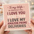 Funny Wife Valentine’s Day Card - I Love You More Than I Love My Amz deliveries- Humorous Romantic Card for Wife from Husband