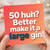 50th Birthday Card Funny Make It a Large Gin Card