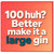 100th Birthday Card for Gin Lover