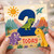 2nd Birthday Card, Dinosaur Today Birthday Card