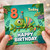 8th Birthday Card, Cute Chameleon Happy Birthday Card