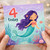 4th Birthday Card, Cute Mermaid 4 Today Card