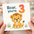 3rd Birthday Card, Roar You're 3 Lion Card