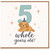 5th Birthday Card for Dog Lover, Cute Puppy Party Hat Card