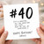 40th Birthday Card, Funny #40 Happy Birthday Card for Him or Her