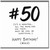 50th Birthday Card, Funny Hashtag Birthday Card