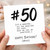 50th Birthday Card, Funny Hashtag Birthday Card