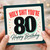 80th Birthday Card, Holy Shit You're 80 Funny Birthday Card
