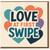 Love at First Swipe Card - Funny Hearts Design - Valentine's Day or Anniversary Card for Partner, Boyfriend or Girlfriend - Modern Dating Pun, Blank Inside