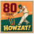 80th Birthday Cricket Card, 80 Today Howzat!