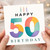 50th Birthday Card, Happy 50 Birthday Card