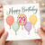 29th Birthday Card, Happy Birthday Balloon Card