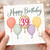 39th Birthday Card, Happy Birthday Balloon Greeting Card