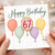 67th Birthday Card, Happy Birthday Balloon Design