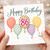 86th Birthday Card, Happy Birthday Balloon Design Card