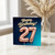 27th Birthday Card, Happy Birthday 27 Balloon Design