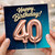 40th Birthday Card, Happy Birthday 40 Balloon Card