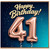 41st Birthday Card, Happy Birthday 41 Balloon Design