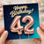 42nd Birthday Card, Happy Birthday 42 Card