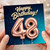 48th Birthday Card, Happy Birthday 48 Balloon Card