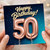 50th Birthday Card Happy Birthday 50 Balloon Design