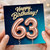 63rd Birthday Card, Happy Birthday 63 Balloon Card